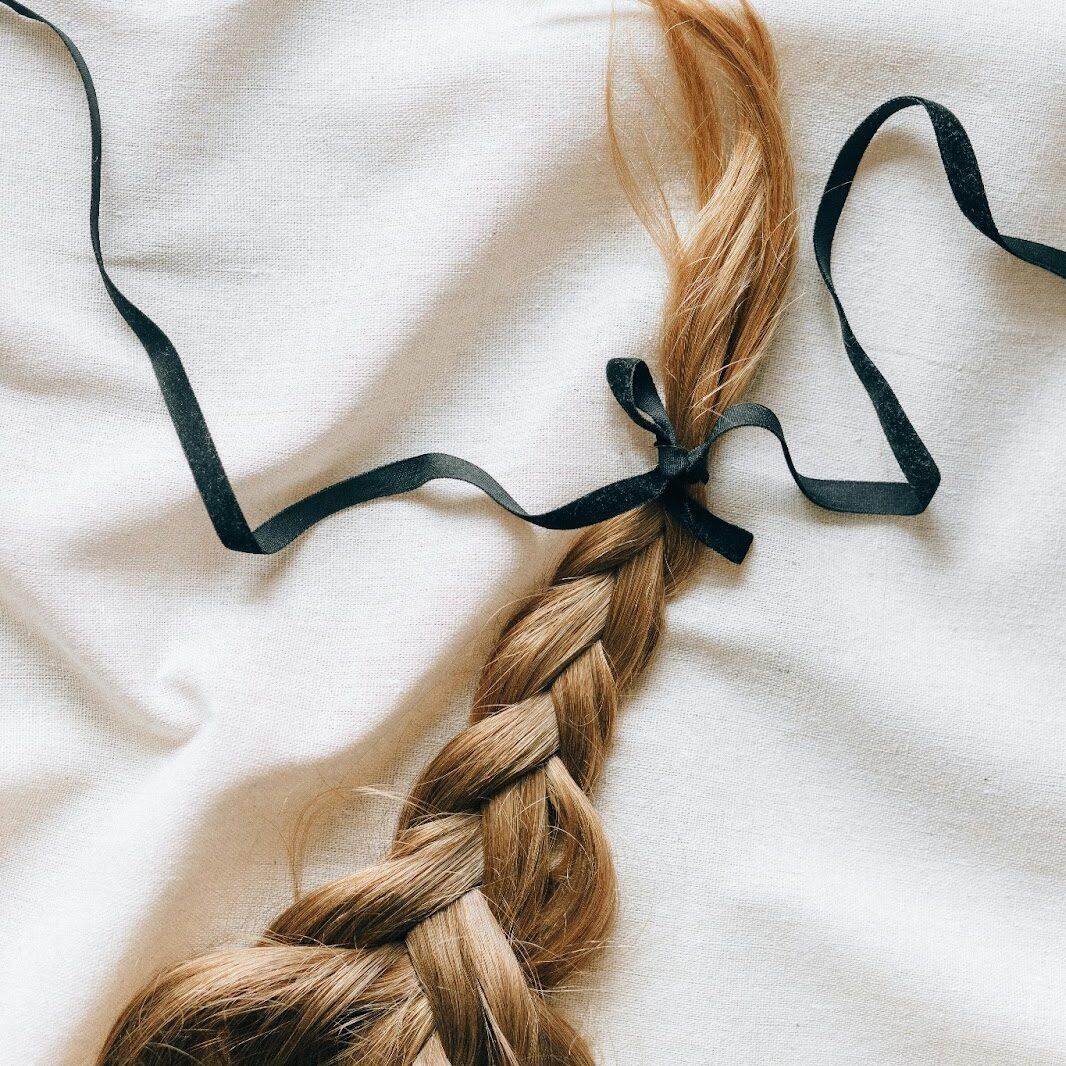 braided hair extension look